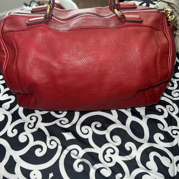Gucci Red Leather Satchel - Picture 1 of 16